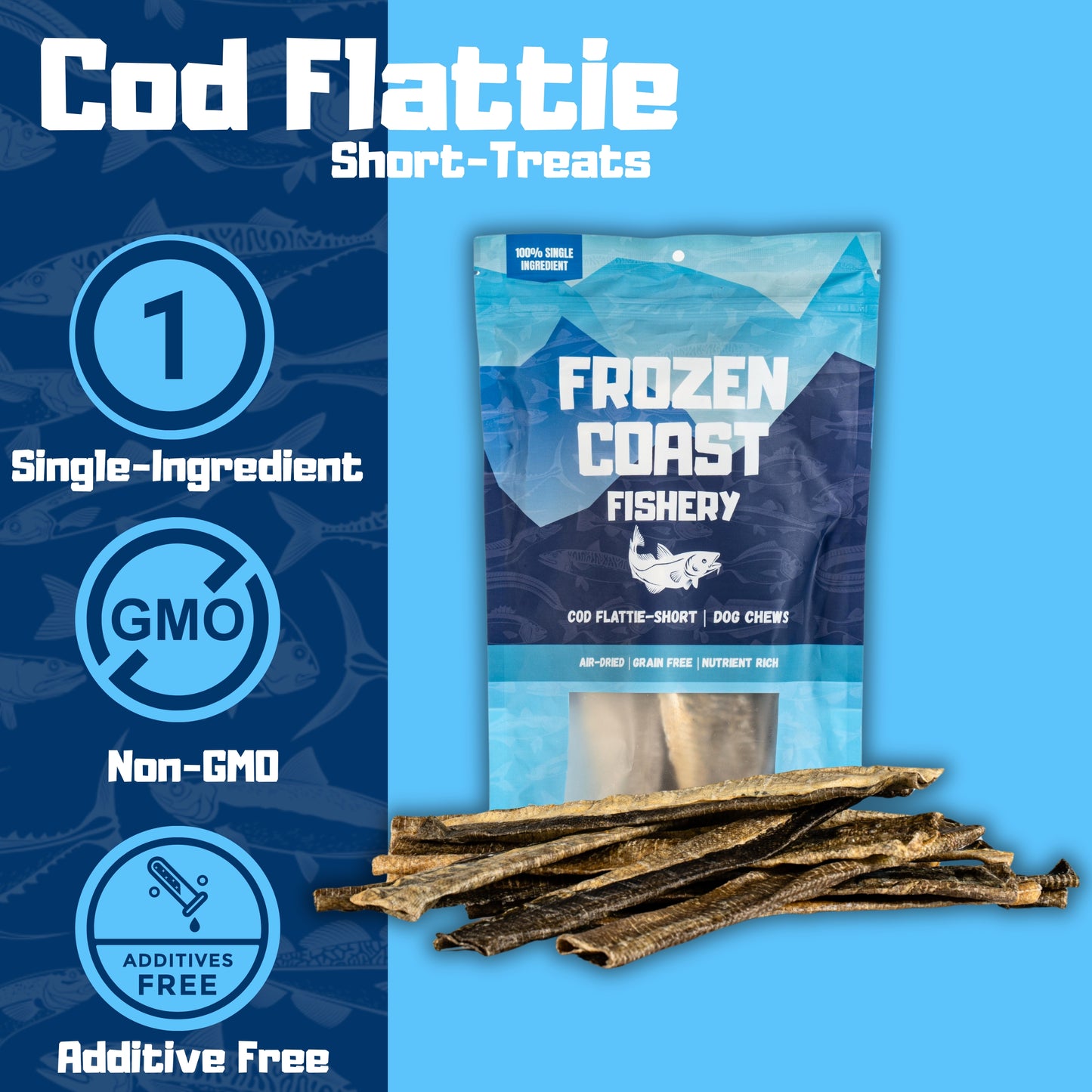 Cod Flattie Short-Dog Chews